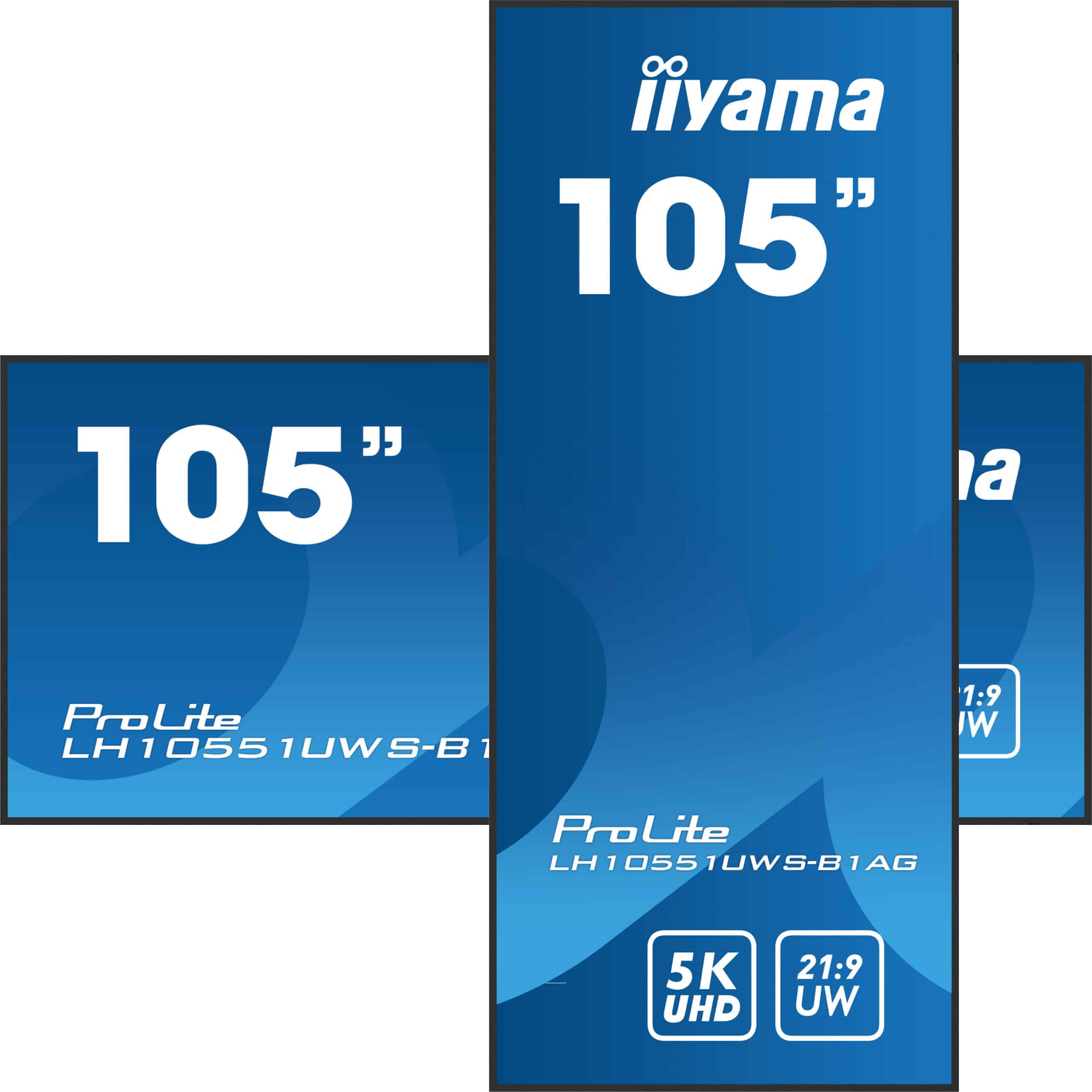 iiyama LH10551UWS-B1AG beeldkrant Digitale signage flatscreen 2,66 m (104.7") LED 500 cd/m² UltraWide 5K HD Zwart 24/7 - Afbeelding 3