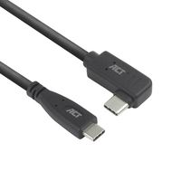 ACT USB 3.0 10Gbps 60W USB Type-C (recht) naar USB Type-C (haaks links/rechts) kabel, 0,5 meter - Afbeelding 3