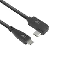 ACT USB 3.0 10Gbps 60W USB Type-C (recht) naar USB Type-C (haaks links/rechts) kabel, 3 meter - Afbeelding 3