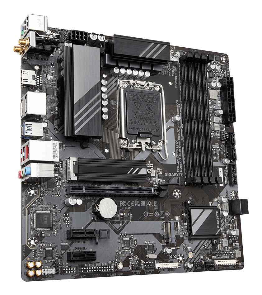 GIGABYTE B760M DS3H AX moederbord Intel B760 Express LGA 1700 micro ATX - Afbeelding 2