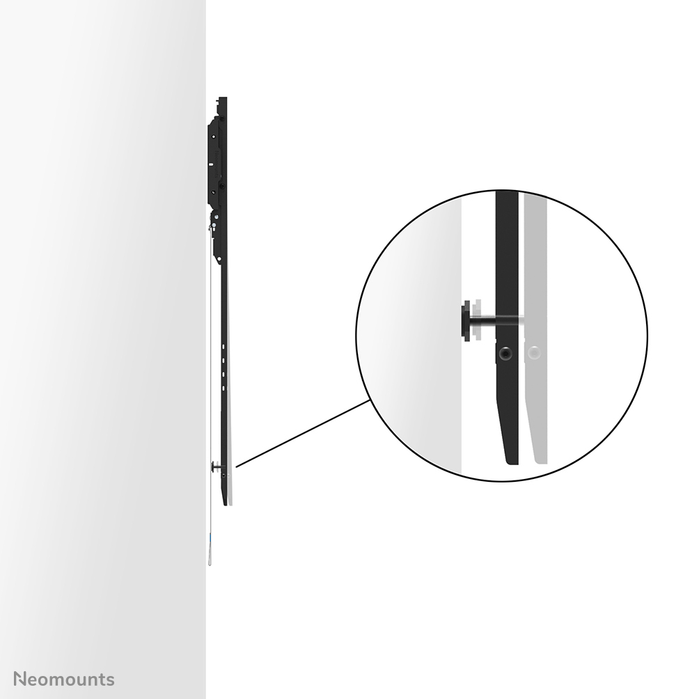 Neomounts WL30-750BL18P heavy duty tv wall mount, 50" - 98", 100x100 mm, 500x800 mm, Steel, Black - Afbeelding 6