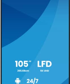iiyama LH10552UWS-B1AG beeldkrant Kiosk-ontwerp 2,66 m (104.6") Wifi 500 cd/m² UltraWide 5K HD Type processor Android 24/7 - Afbeelding 3