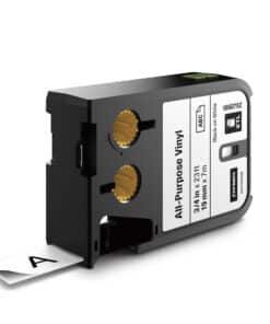 DYMO XTL multifunctionele labels van vinyl | 19 mm | zwart op wit
