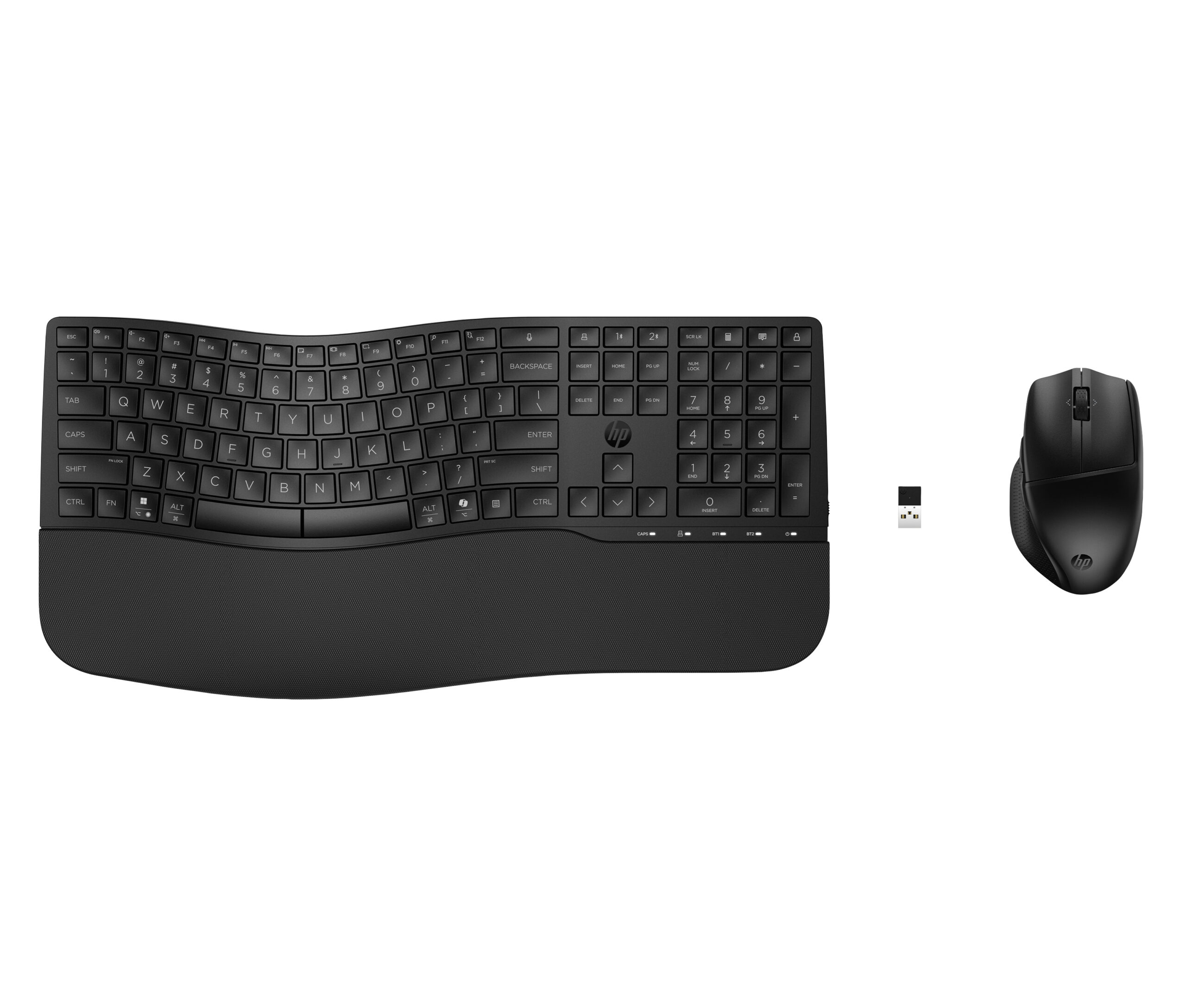 HP 685 CFT DUAL-MODE KB/MSE COMBO toetsenbord Inclusief muis Kantoor RF-draadloos + Bluetooth Zwart - Afbeelding 2