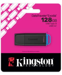 Kingston Technology DataTraveler 128GB Portable USB 3.2 Gen 1 Exodia Black/Blue - Afbeelding 5