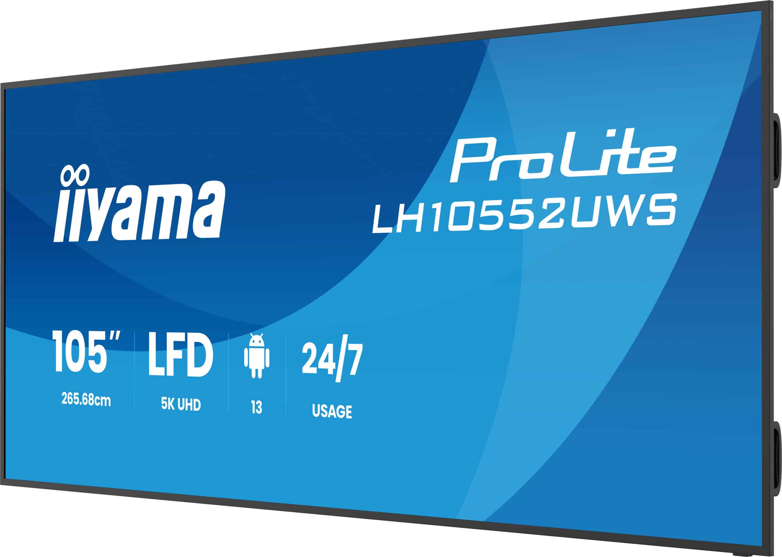 iiyama LH10552UWS-B1AG beeldkrant Kiosk-ontwerp 2,66 m (104.6") Wifi 500 cd/m² UltraWide 5K HD Type processor Android 24/7 - Afbeelding 8