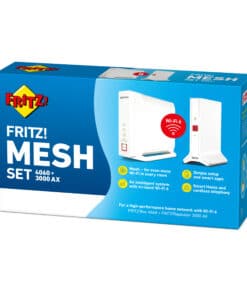 Mesh Set FRITZ! 4060 + 3000 AX INT Tri-band (2.4 GHz / 5 GHz / 5 GHz) Wi-Fi 6 (802.11ax) Wit 4x4 - Afbeelding 4