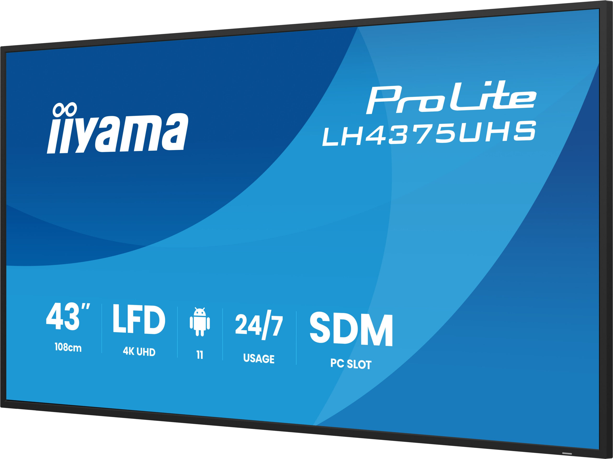 iiyama LH4375UHS-B2AG beeldkrant Digitale signage flatscreen 108 cm (42.5") LCD Wifi 500 cd/m² 4K Ultra HD Zwart Type processor Android 11 24/7 - Afbeelding 6