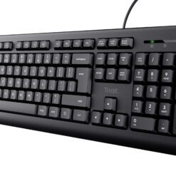 Trust TK-150 Toetsenbord - Bedraad toetsenbord – QWERTY US-indeling – Full-size toetsenbord – Business Model - Zwart