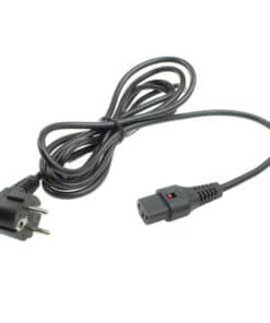 ACT Netsnoer CEE 7/7 male (haaks) - C13 IEC Lock zwart 5 m, EL269S - Afbeelding 2