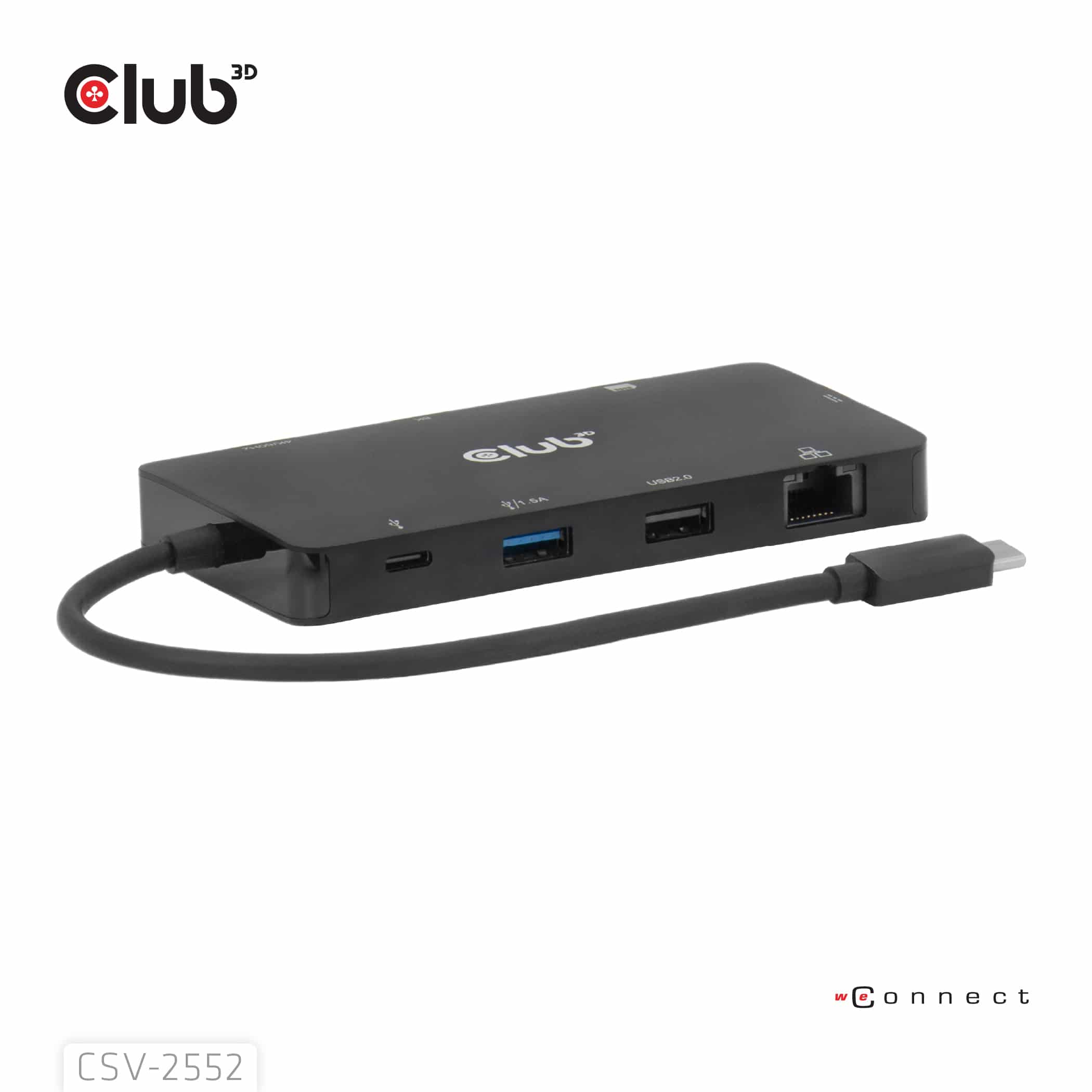 CLUB3D 9-1 Dual HDMI™ USB-C® Hub PD3.0 100W - Afbeelding 5
