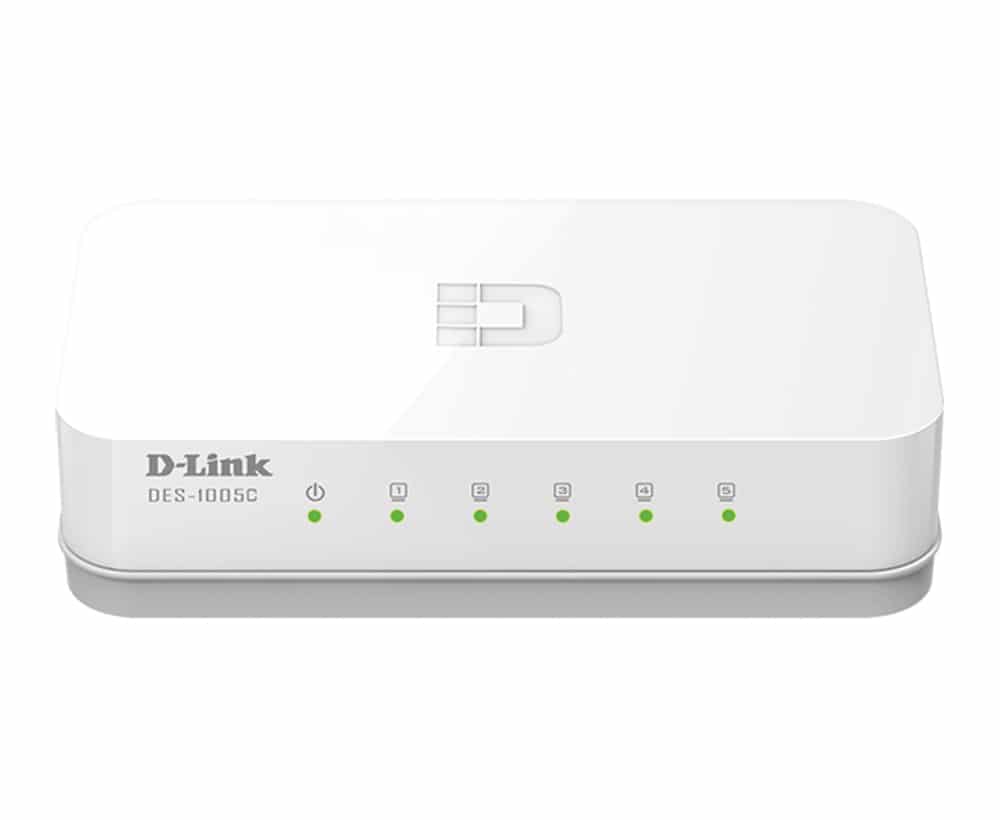 D-Link ES-1005C/E Unmanaged Fast Ethernet (10/100) Desktop Wit