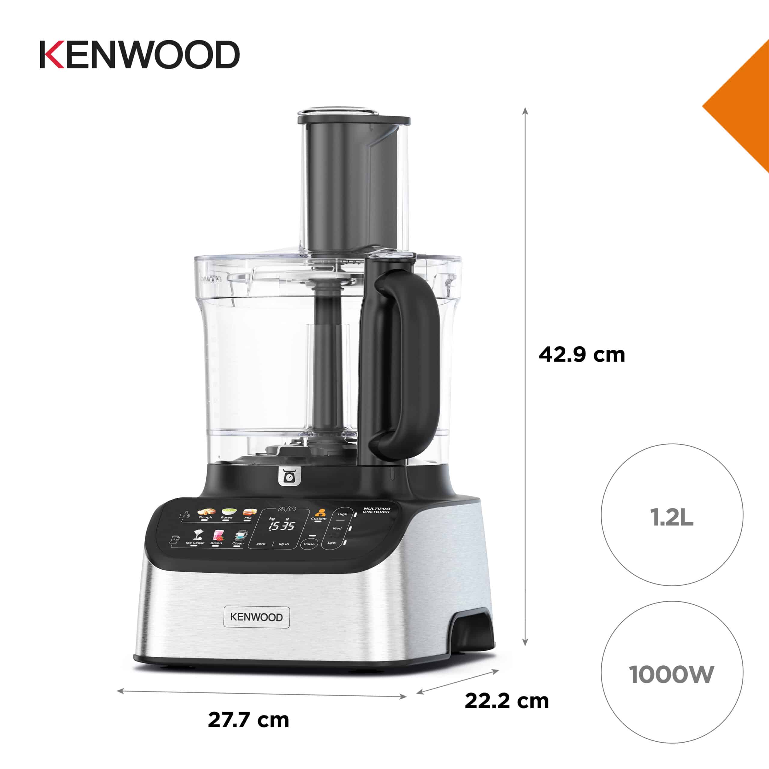 Kenwood FDM73.850SS keukenmachine 1000 W 3 l Grijs Ingebouwde weegschalen - Afbeelding 6