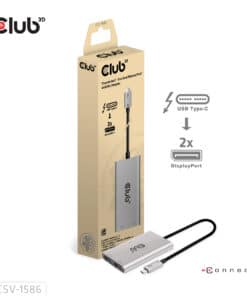 CLUB3D Thunderbolt™ 3 to DisplayPort™ Dual Monitor 4K60Hz M/F