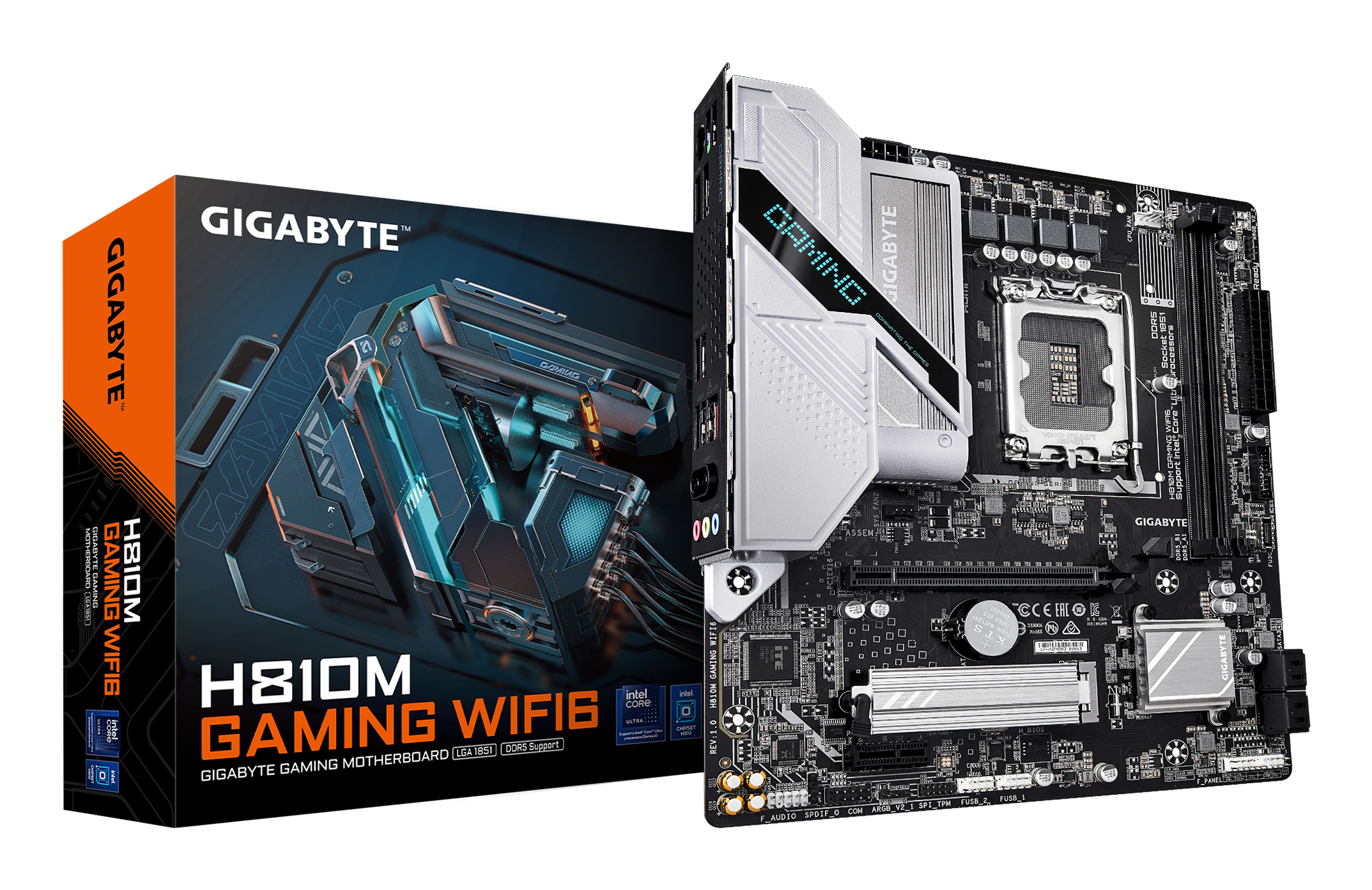GIGABYTE H810M GAMING WIFI6 moederbord Intel H810 LGA 1851 (Socket V1) micro ATX