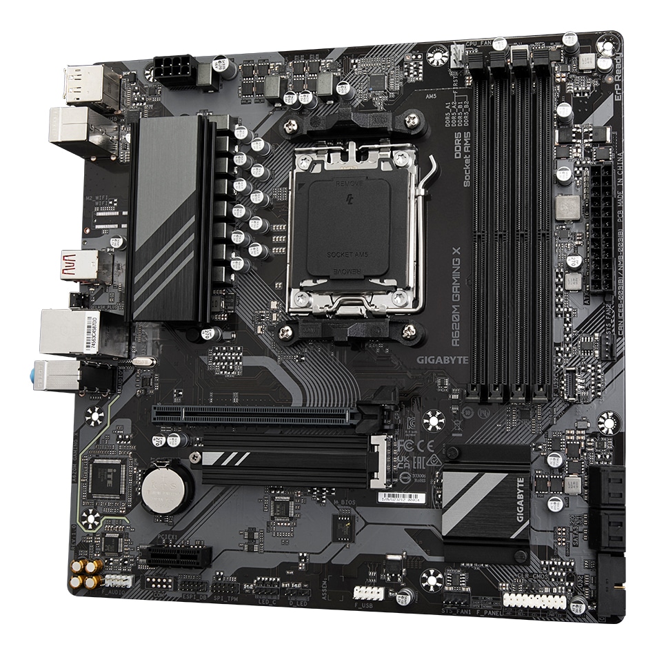 GIGABYTE A620M GAMING X moederbord AMD A620 Socket AM5 micro ATX - Afbeelding 4
