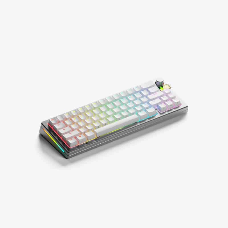 Glorious Gaming GMMK 3 PRO HE 65% Prebuilt Wireless toetsenbord Gamen RF Draadloos QWERTY Amerikaans Engels Zilver - Afbeelding 2