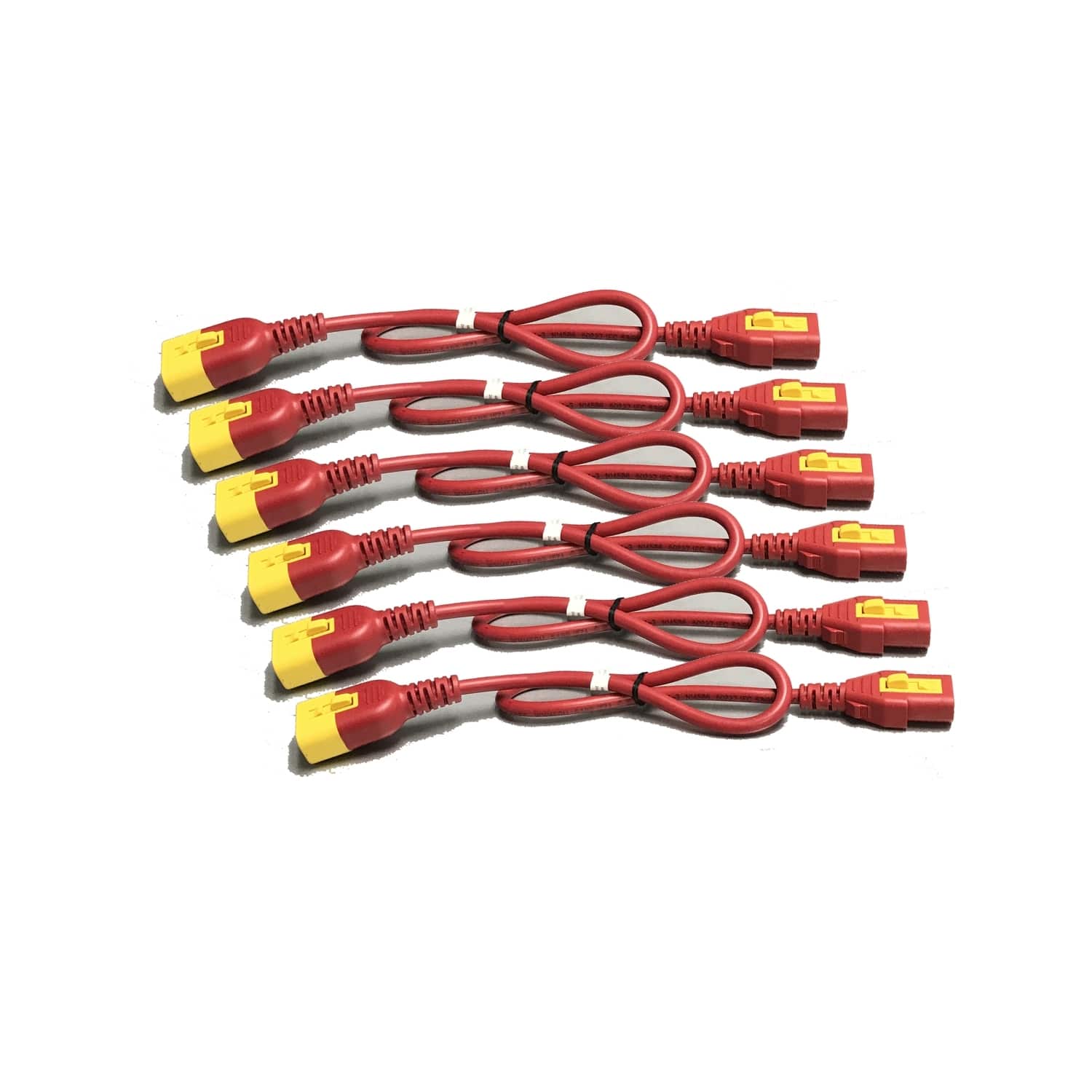 APC Voedingskabelkit (6 ea), met vergrendeling, C13 naar C14, 1,2m, rood