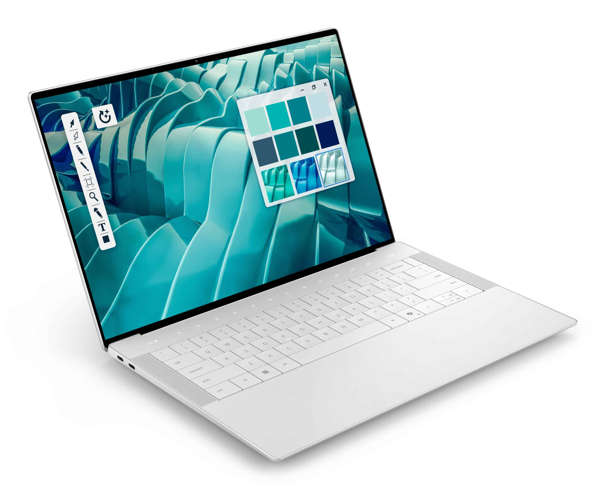 DELL 14 Premium DA14250 Intel Core Ultra 7 255H Laptop 36,8 cm (14.5") Touchscreen 3.2K 32 GB LPDDR5x-SDRAM 1 TB SSD NVIDIA GeForce RTX 4050 Wi-Fi 7 (802.11be) Windows 11 Pro Belgisch Platina - Afbeelding 2