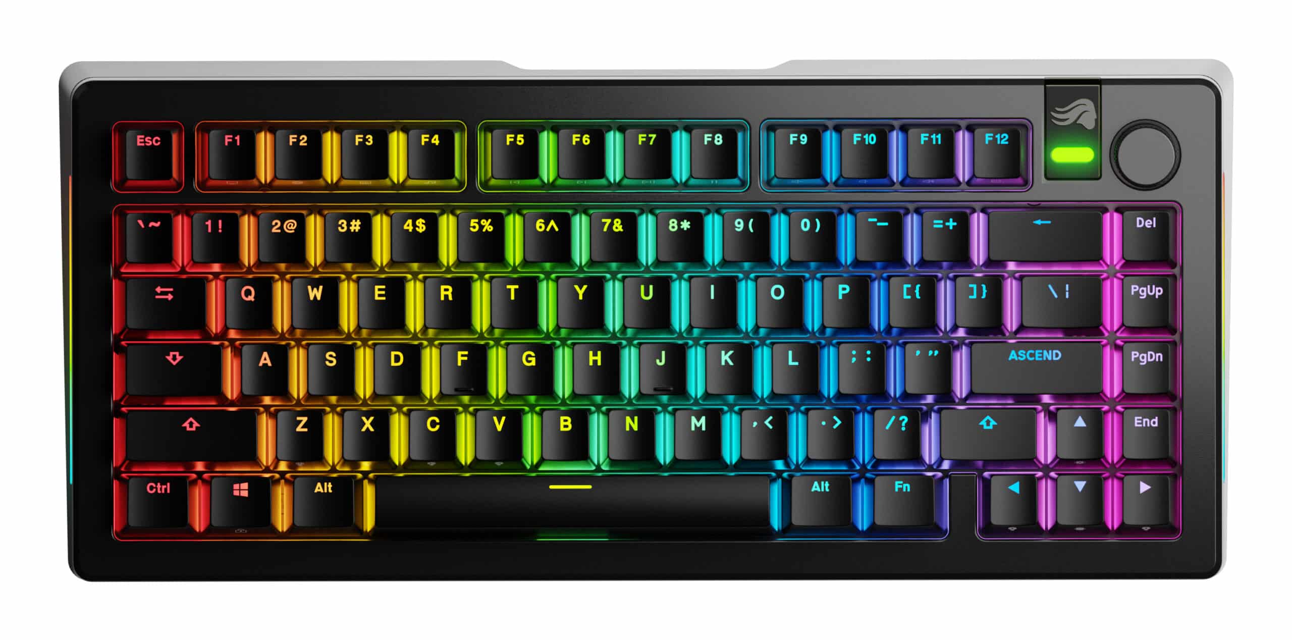 Glorious Gaming GMMK 3 PRO 75% Prebuilt toetsenbord Gamen USB + RF Wireless + Bluetooth QWERTY Amerikaans Engels Zwart - Afbeelding 2