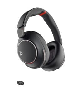 HP Poly Voyager Surround 85 UC USB-C-headset + USB-C/A-adapter + oplaadstandaard - Afbeelding 2