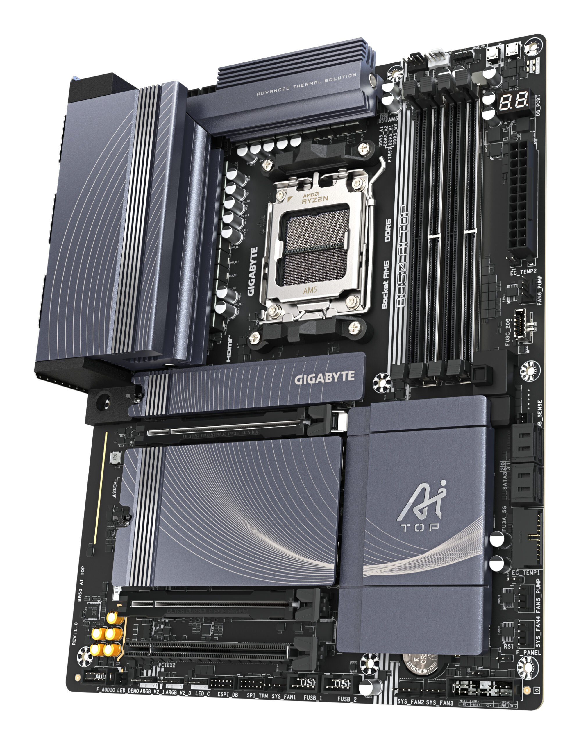 GIGABYTE B850 AI TOP moederbord AMD B850 Socket AM5 ATX - Afbeelding 4