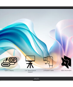 MSI PRO MP165 E6 Draagbare televisie en monitoor Draagbare monitor Zwart 39,6 cm (15.6") LED 1920 x 1080 Pixels