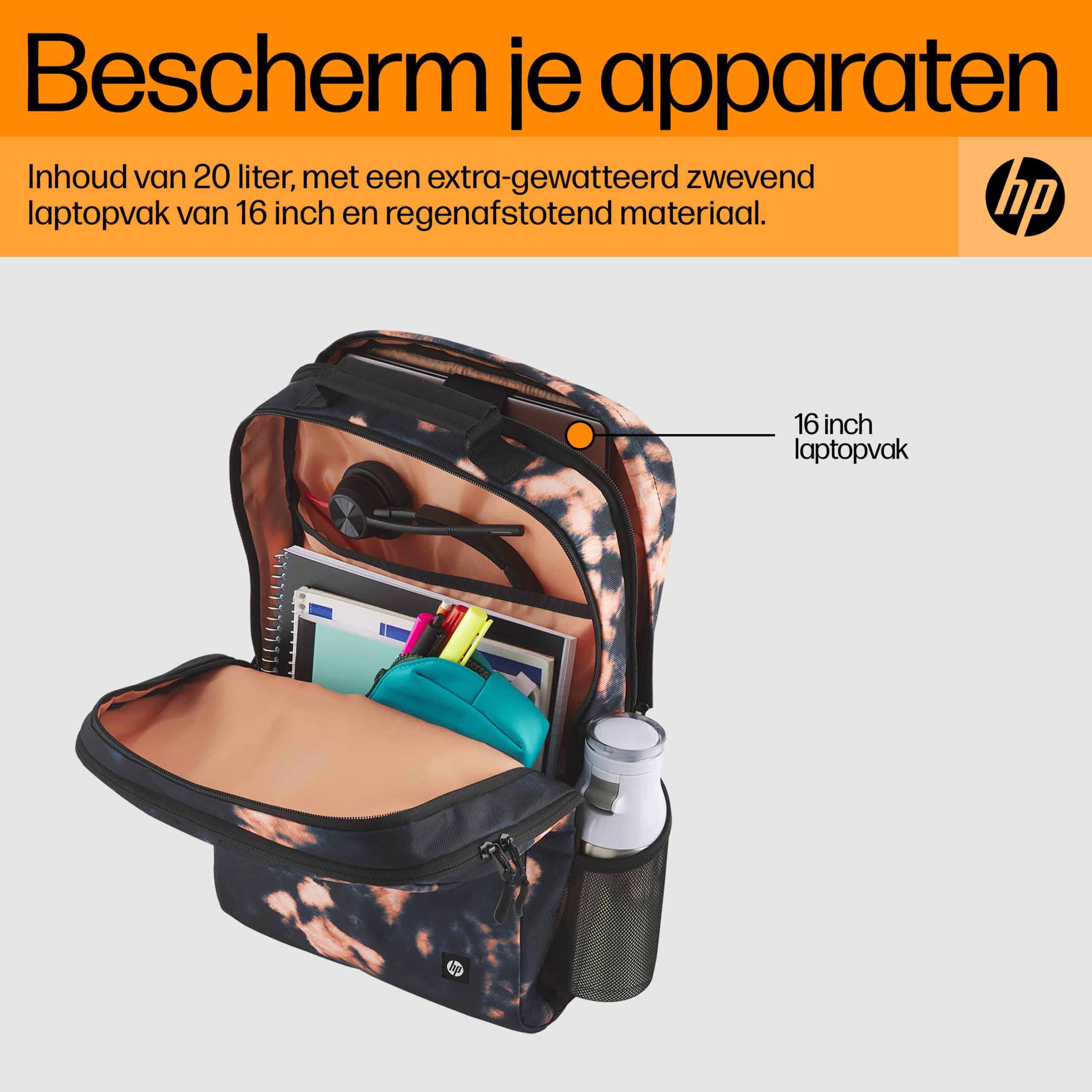 HP Campus XL Backpack, tie-dye - Afbeelding 3