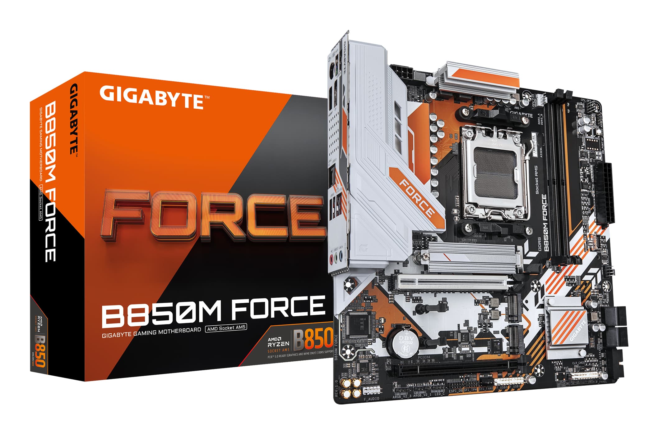 GIGABYTE B850M FORCE moederbord AMD B850 Socket AM5 micro ATX