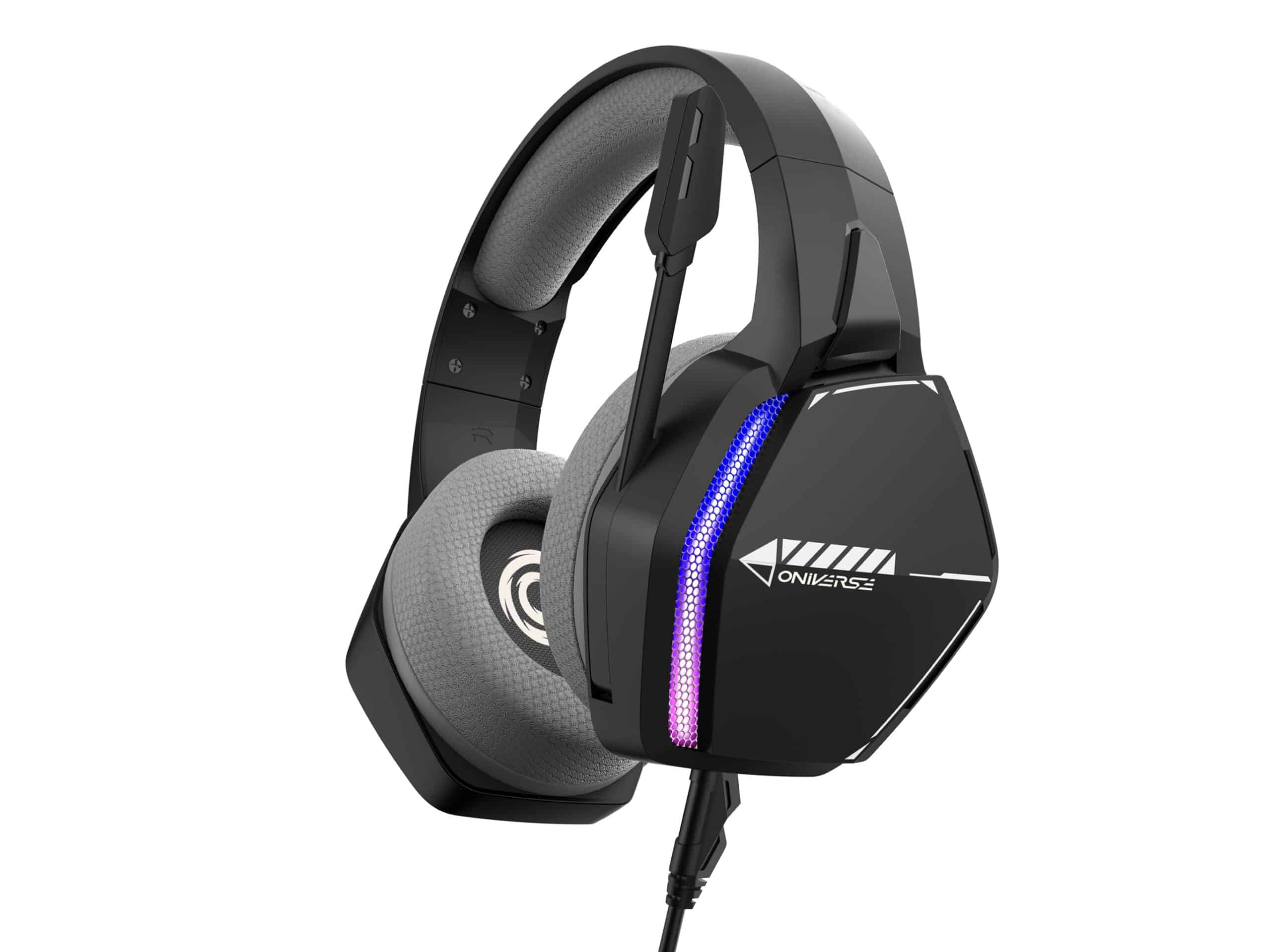 Oniverse Nebula Headset Bedraad Hoofdband Gamen USB Type-A Zwart - Afbeelding 5