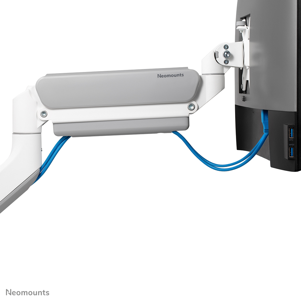 Neomounts DS70-450WH1 Full-Motion Desk Mount, 17 - 42 inch, Topfix clamp & grommet - Afbeelding 8