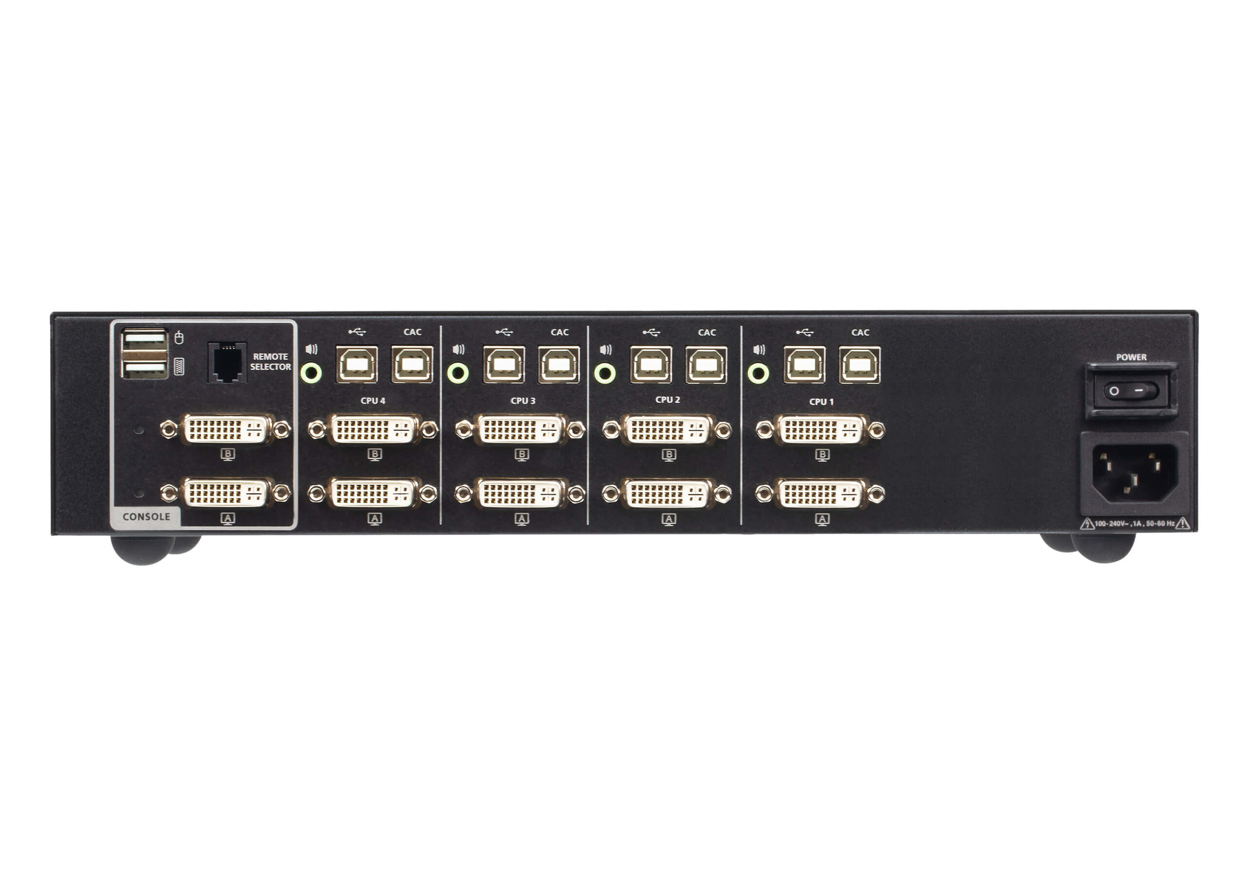 ATEN 4-Poort USB DVI Dual Display Secure KVM Schakelaar met CAC (overeenkomstig PSD PP v4.0) - Afbeelding 2
