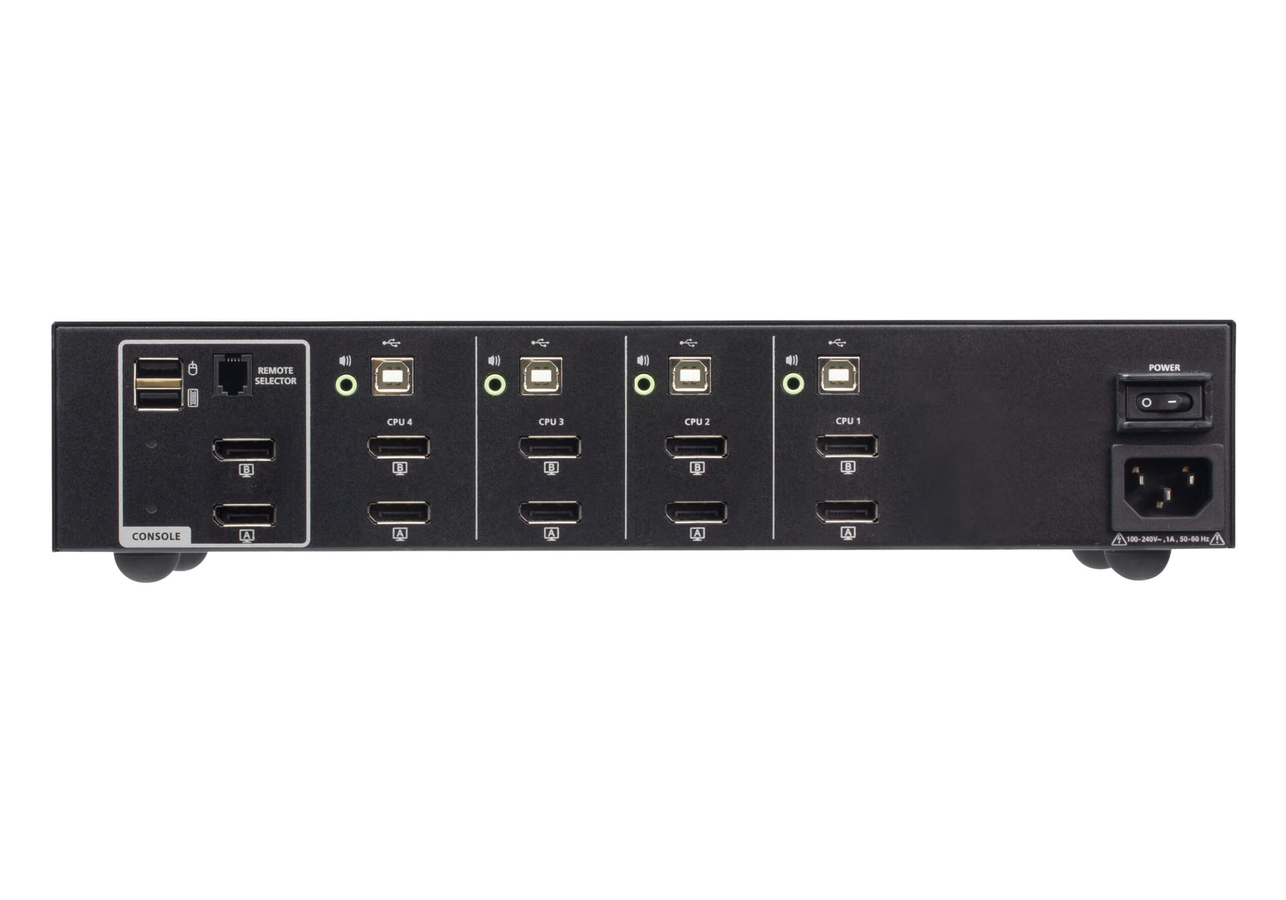 ATEN 4-Poort USB DisplayPort Dual Display Secure KVM Schakelaar (overeenkomstig PSD PP v4.0) - Afbeelding 2