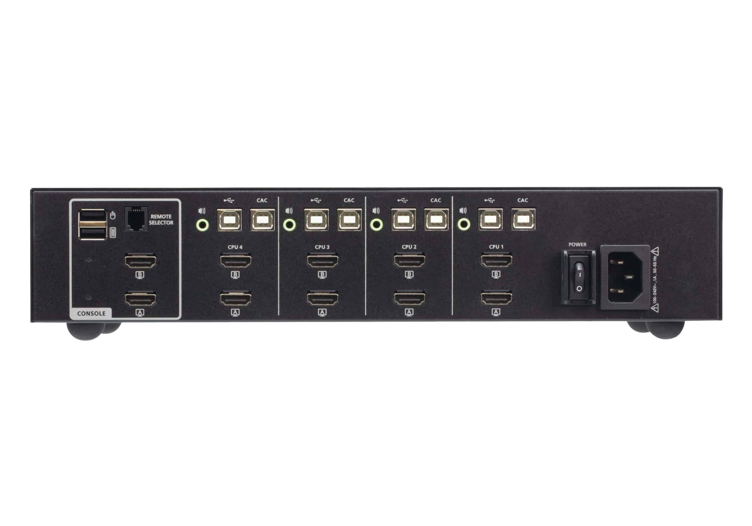 ATEN 4-Poort USB HDMI Dual Display Secure KVM Schakelaar met CAC (overeenkomstig PSD PP v4.0) - Afbeelding 2