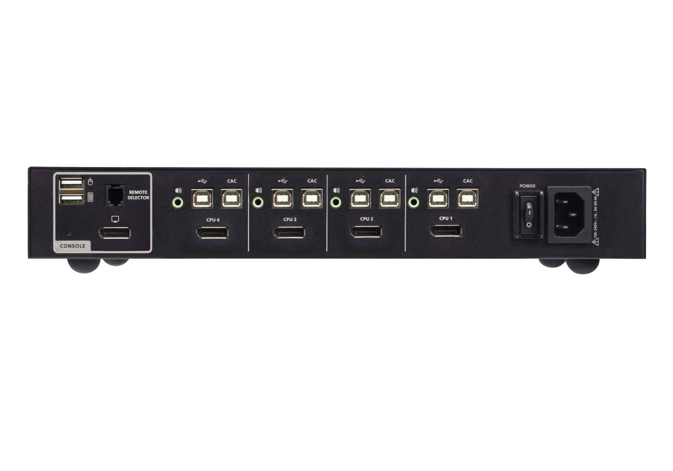 ATEN 4-Poort USB DisplayPort Secure KVM Schakelaar met CAC (overeenkomstig PSD PP v4.0) - Afbeelding 2