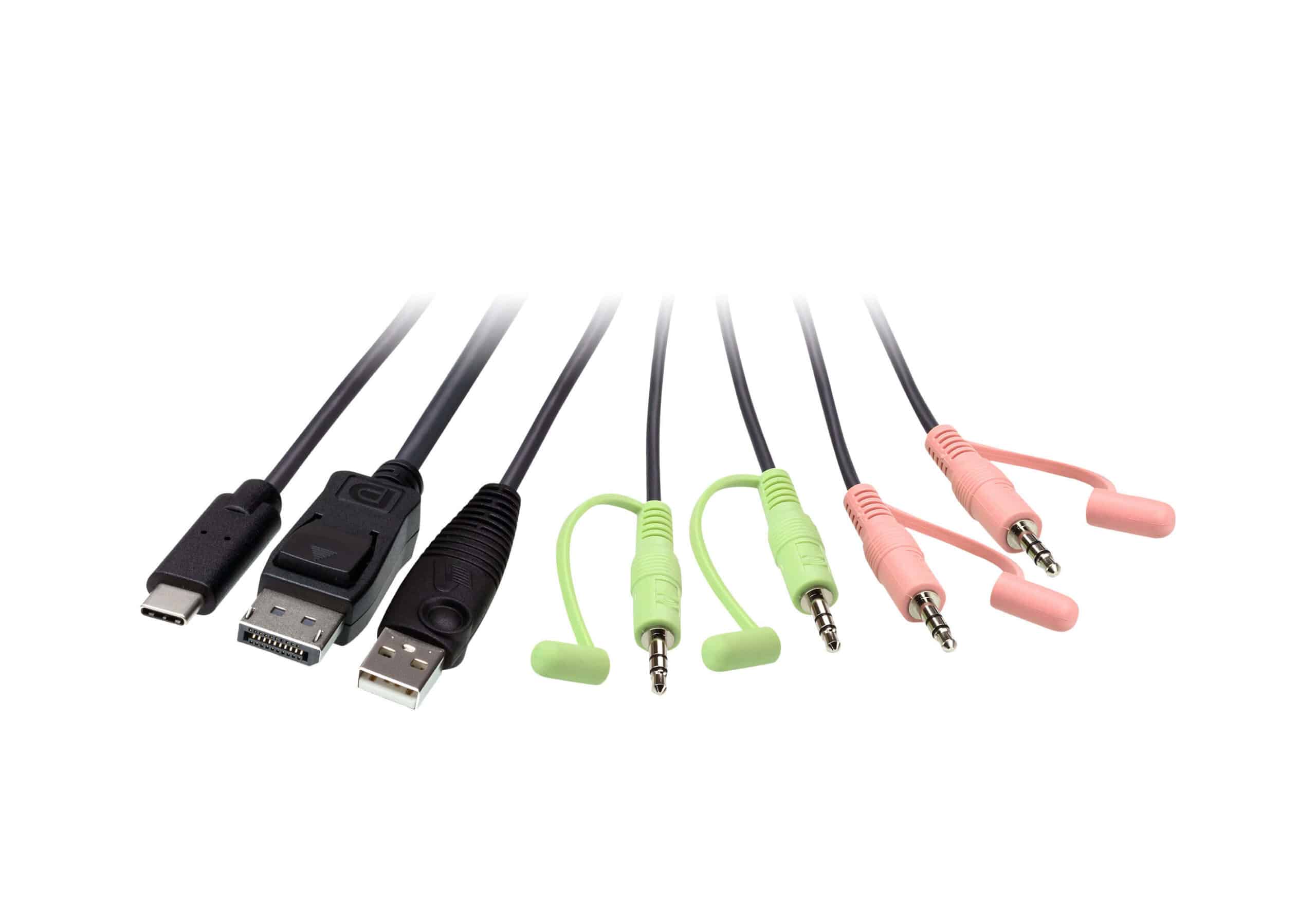 ATEN 2-Port USB-C DispllayPort hybride kabel KVM schakelaar - Afbeelding 3