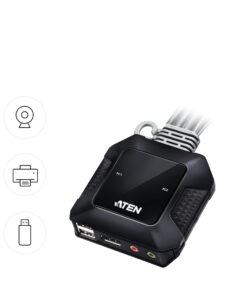 ATEN 2-Port USB-C DispllayPort hybride kabel KVM schakelaar - Afbeelding 6