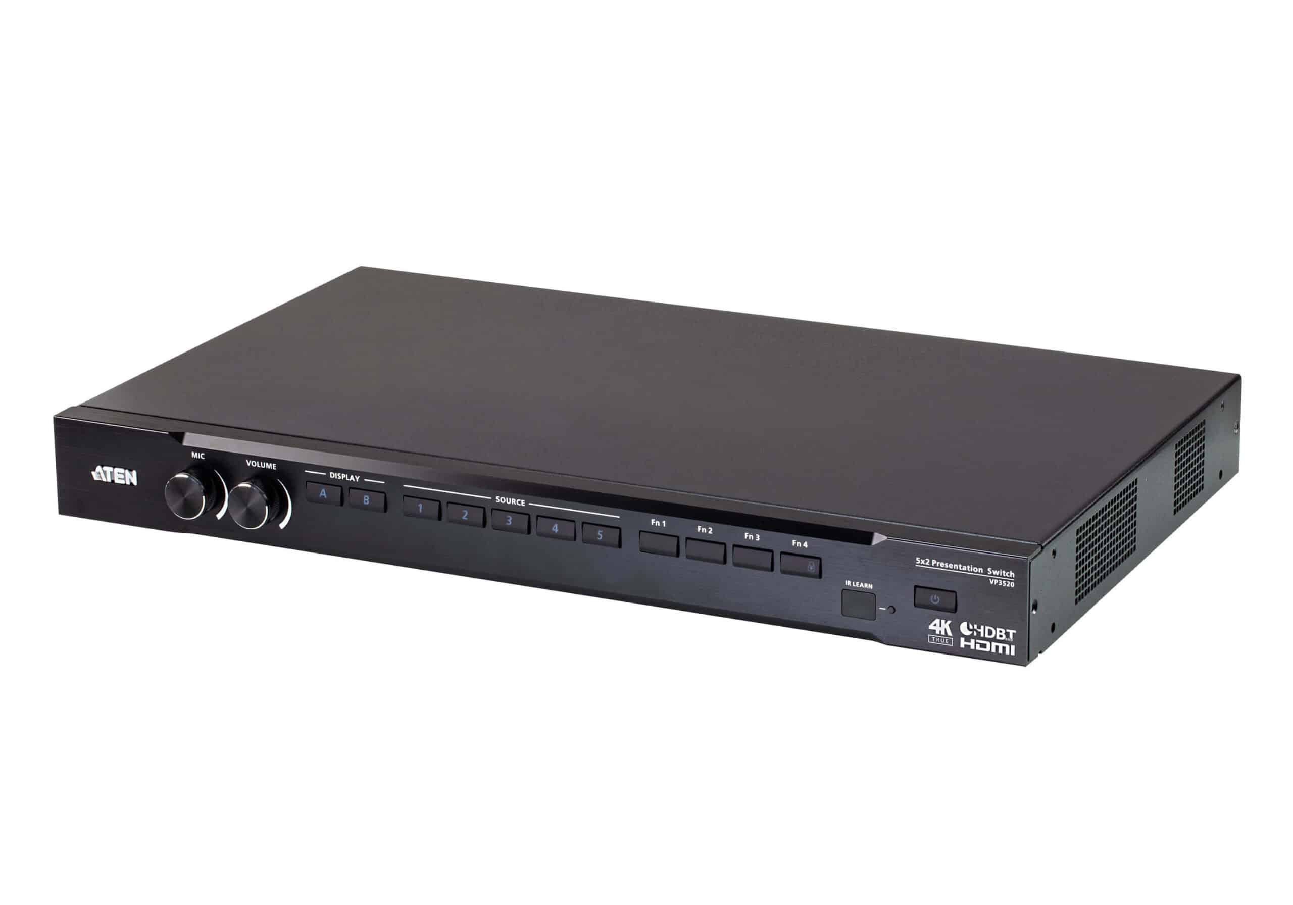 ATEN Professionele audio/video Presentatieschakelaars Alles-in-één serie VP3520 5 x 2 True 4K naadloze presentatiematrixschakelaar met bediening - Afbeelding 3
