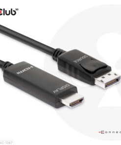 CLUB3D DisplayPort 1.4 to HDMI 4K120Hz or 8K60Hz HDR10 Cable M/M 3m/9.84ft - Afbeelding 2