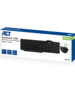 ACT Bekabeld toetsenbord met Smartcard lezer (Azerty/BE layout) - Afbeelding 4