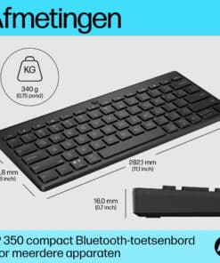 HP 350 Compact Multi-Device Bluetooth Keyboard - Afbeelding 3