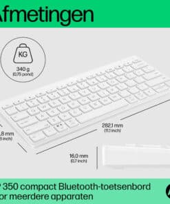 HP 350 Compact Multi-Device Bluetooth Keyboard - Afbeelding 2