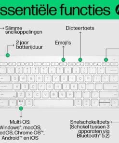 HP 350 Compact Multi-Device Bluetooth Keyboard - Afbeelding 4