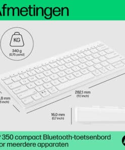 HP 350 Compact Multi-Device Bluetooth Keyboard - Afbeelding 4
