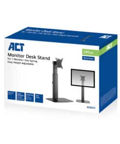 ACT Monitorarm 32" office, op voet met gasveer, 1 scherm - Afbeelding 5