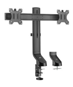 ACT Monitorarm 27" office, crossbar, 2 schermen, eenvoudig in hoogte verstelbaar