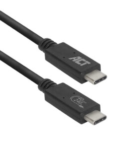 ACT USB4® 40Gbps 240W USB Type-C® kabel, USB-IF gecertificeerd 0,8 meter