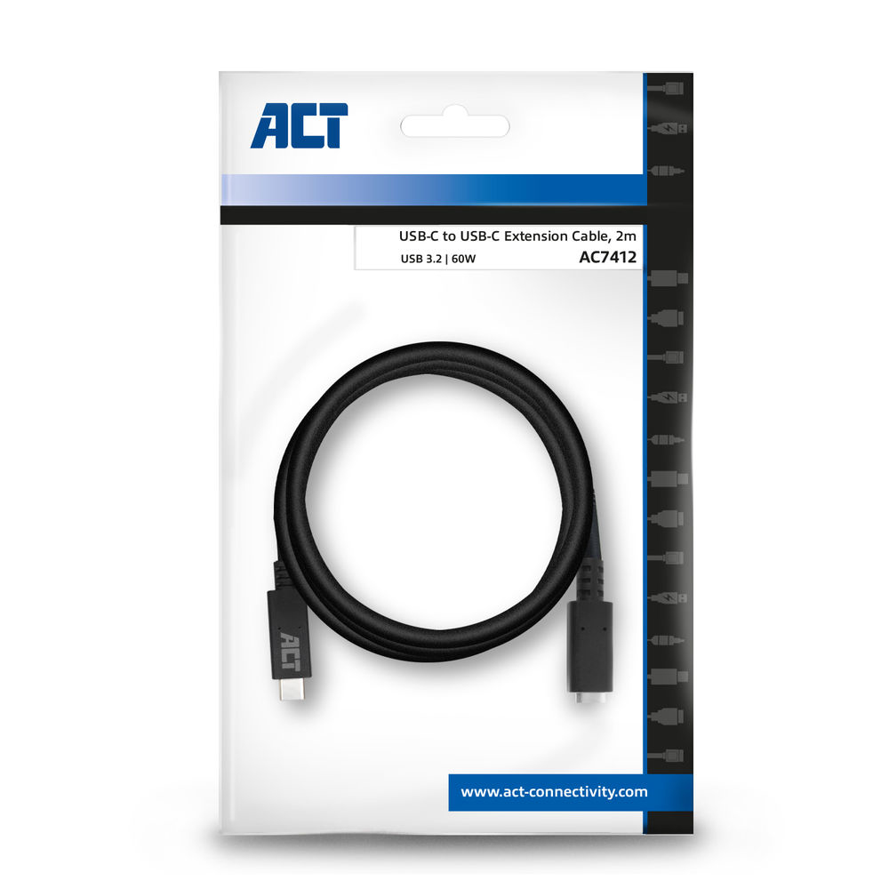 ACT USB 3.0 verlengkabel, USB-C, 2 meter - Afbeelding 5