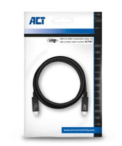 ACT USB 3.0 kabel, USB-C, USB-IF gecertificeerd, 1 meter - Afbeelding 2