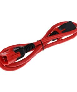 ACT Netsnoer C13 IEC Lock+ - C14 IEC Lock Dual Locking rood 1,5 m, PC3614 - Afbeelding 2